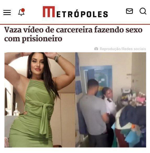 Vídeo vazado da carcereira brasileira fazendo sexo com preso